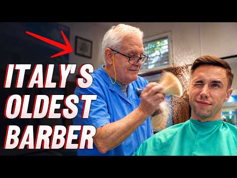 This Italian Barber Has Been Cutting Hair for 60 YEARS… 🇮🇹 | ASMR