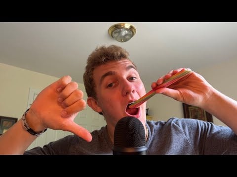 Asmr doing triggers I hate (wet mouth sounds, spit painting, eating)