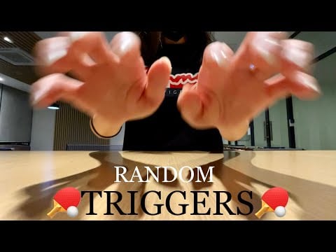🏓FAST&AGGRESSIVE ASMR🏓 at the Game Room, RANDOM TRIGGERS UNPREDICTABLE VARIETY VISUAL TINGLE SOUND
