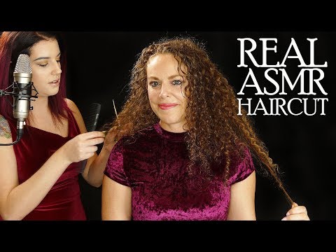 Real ASMR Haircut, Professional Hair Stylist Cuts Corrina Rachel’s Hair