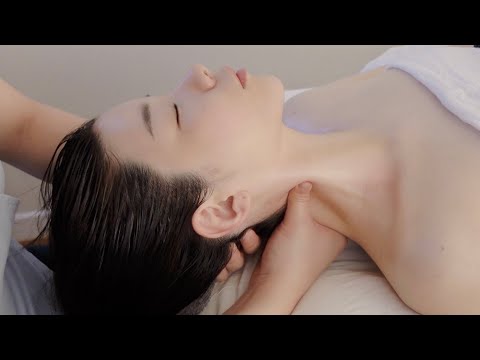 ASMR 막힌 혈을 뻥! 뚫어주는 편안한 리얼 아로마 마사지│두피마사지, 두피 스케일링, 데콜테, 샴푸│림프순환 지압│촬영 중 깊은 잠에 들어버림...