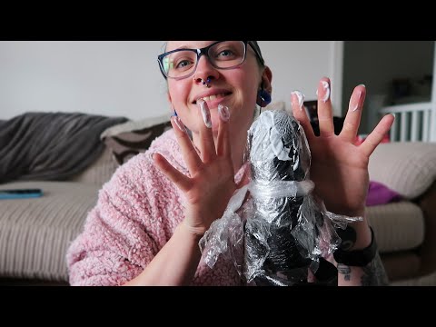 ASMR Lotion Plastic Wrap Crinkles