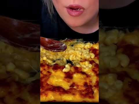 Extremely Cheesy Mac & Cheese #shorts #asmr