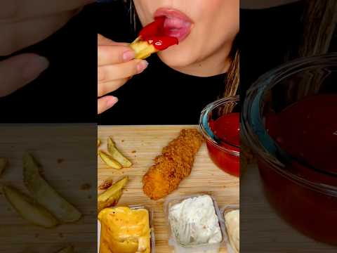 Fries + Ketchup #asmr #fries #ketchup #shorts