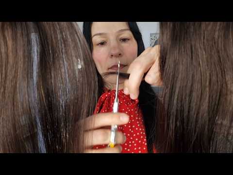 Hairdresser no talking ASMR