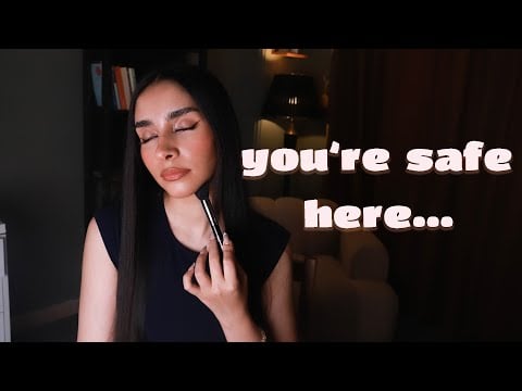 ASMR RolePlay | امشب لازم نیست قوی باشی…من اینجام🤍(Comfort Talking, Face Brushing, Layered Sounds)