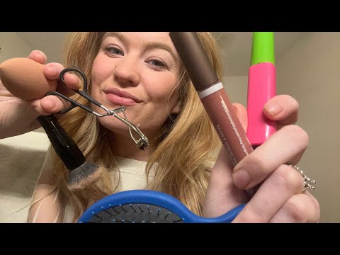 Getting you ready for a date: Hair & Makeup Lofi Asmr Role play 🎀💋