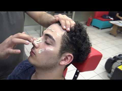 ASMR TURKISH BARBER MASSAGE = NO TALKING = SLEEP MASSAGE  = head back arm face massage = barbershop=