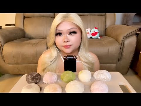 ASMR 🍡 EATING MOCHI MUKBANG 🍡 (realistic)(eating sounds) 