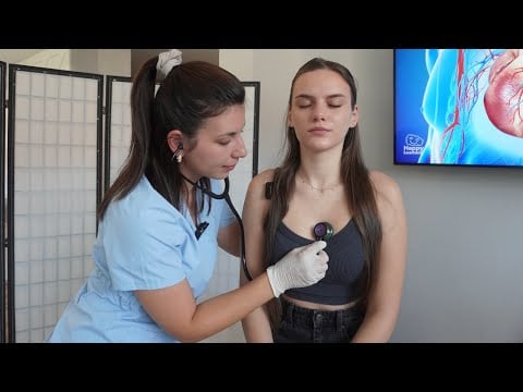 ASMR Cardiovascular Exam ❤️ Heart Auscultation on a Real Person | Soft Spoken Roleplay