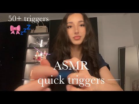 Asmr Quick triggers for u to fall asleep 🎀💤 | tapping & scratching + no talking 