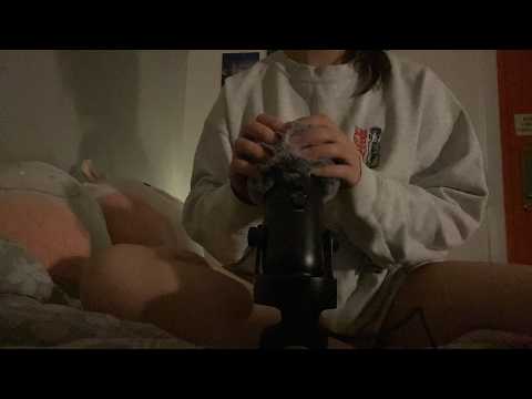 [ASMR] cozy fluffy mic massage, gripping, scratching | falling asleep