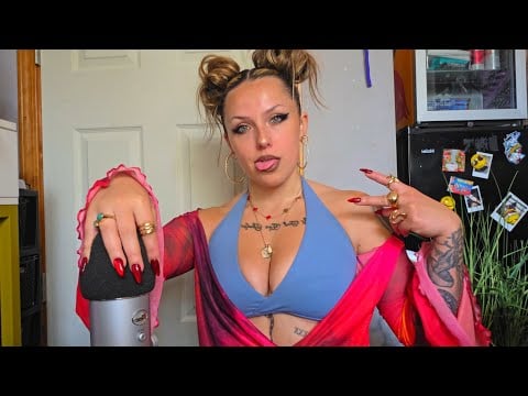 asmr- mic scratching, rubbing, and tapping 🩷 