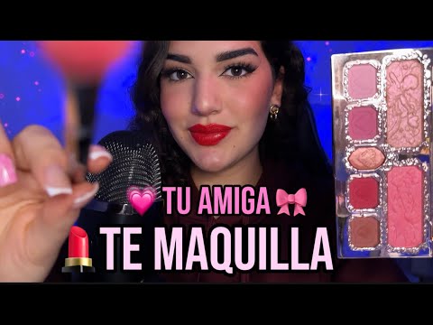ASMR Tu Amiga Te Maquilla 💕 y Te Cuenta Chismes 🤭