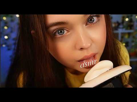 АСМР💘Самые мурашечные виды звуков рта на 3 dio *ложечка для мёда, поцелуи, щеточка