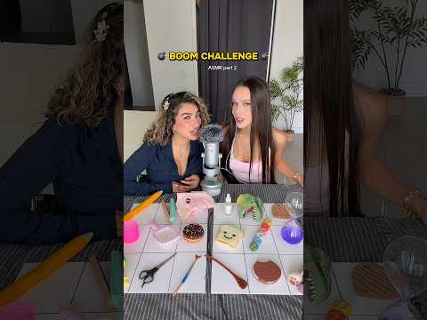 Boom boom challenge 💣 ASMR collab w @leedahASMR  😘 p2! #asmr #boomboomchallenge #collab
