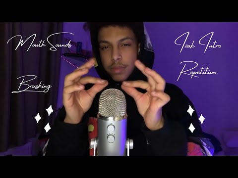 ASMR Izak Repeating Intro Compilation | Tingly Mouth Sounds, Face Mask, Brushing, Hand Movements