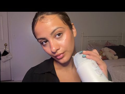 ASMR mic gripping w trigger words coconut ,cozy etc💤😴