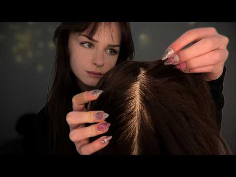 Hair Parting, Scratching, and Plucking (No Talking) [ASMR]