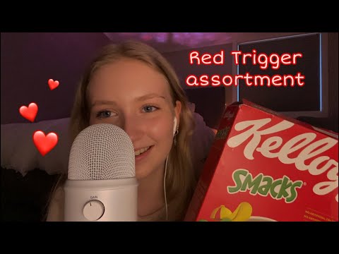 red trigger assortment ASMR ❤️