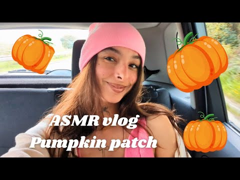 ASMR vlog pumpkin patch (Halloween themed) 🎃