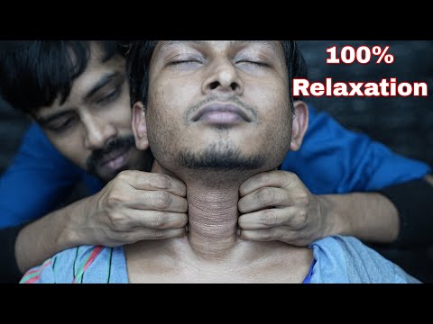 Indian Barber Doing 100% Relaxing Head Massage ASMR | Scratching & Tapping With Neck Cracking ASMR