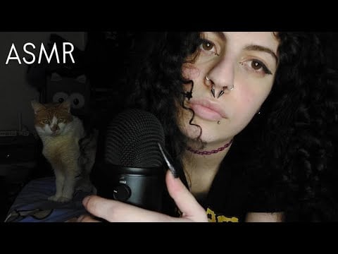 ASMR Chill with Me and my Cat on my Bed | relaxing whisper ramble | ASMR For sleep w/ mouth sounds 