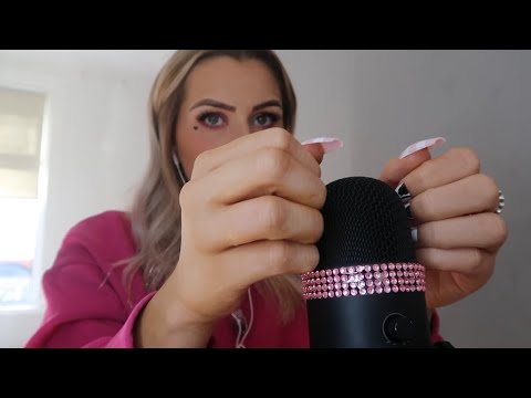 ASMR mic rubbing (long nails) 💅🏼