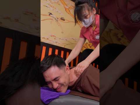 ASMR: I Fell Asleep! INTENSE Full Body Massage + Herbal Compress #shorts