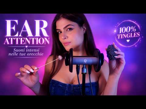Le tue orecchie non sono pronte… Suoni intensi da BRIVIDI! INTENSE  EAR ATTENTION ASMR 100% TINGLES
