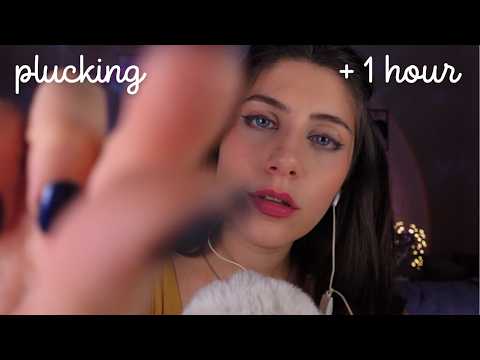 ASMR • 1HR Plucking & Removing your negative Energy for 1 HOUR