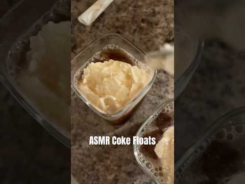 ASMR Coke floats 🥤#asmr #soda #cafe