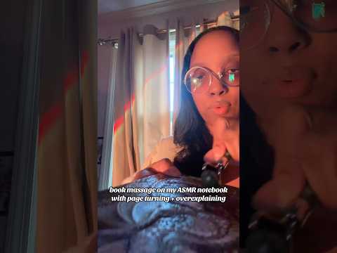ASMR book massage with page turning and overexplaining #asmr