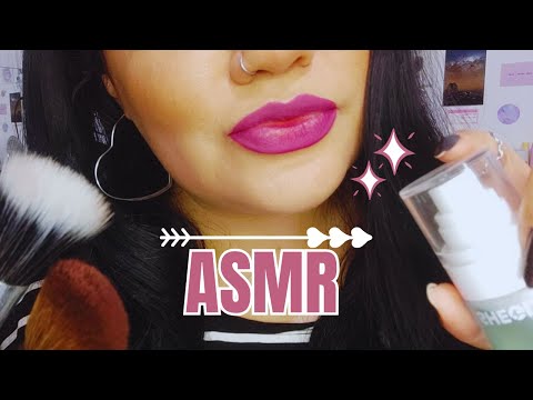 ASMR 💗 Maquiando VOCÊ! Sons de boca, sussurros, tappings, atenção pessoal