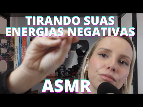 ASMR TIRANDO TUA ENERGIA NEGATIVA -  Bruna Harmel ASMR