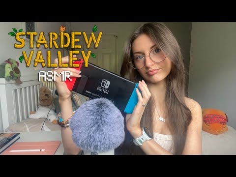 ASMR Cosy Stardew Valley gameplay for sleep💤 (close whispering, Nintendo Switch controller clicking)