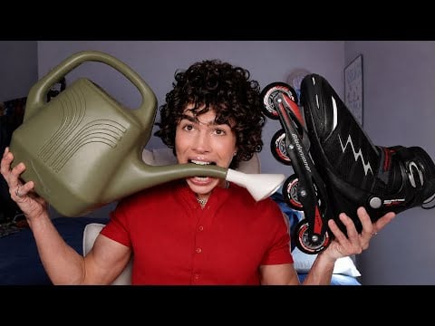 ASMR Chewing On Random Household Items ★