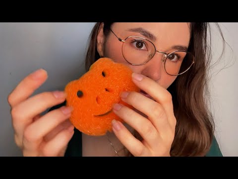 asmr cleaning your face after face painting 🫟