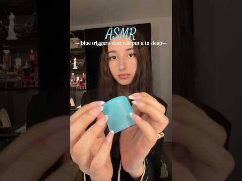 Asmr on blue triggers only for sleep #asmr #blue #tingles #sleep #relaxing #tapping #scratching