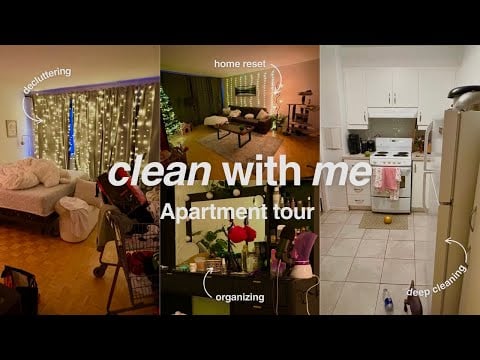 APARTMENT DEEP CLEAN/ TOUR ✨🧼ASMR voiceover 