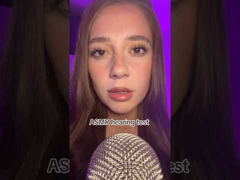 ASMR hearing test