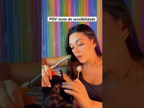 POV: teste de sensibilidade no couro cabeludo  #asmr #asmrbrasil #asmrsounds #shorts