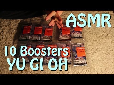 Ouverture de 10 Boosters Yu gi Oh  ASMR