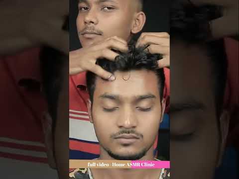 Crunchy Neck Cracking And 3D Sound Head Scratching Ear Scratching With Comb | ASMR #shorts