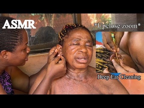 ASMR✨DEEP CLEANING MY MOTHER-IN-LAW DIRTY EARS UNTIL SHE STARTED TO SNORE