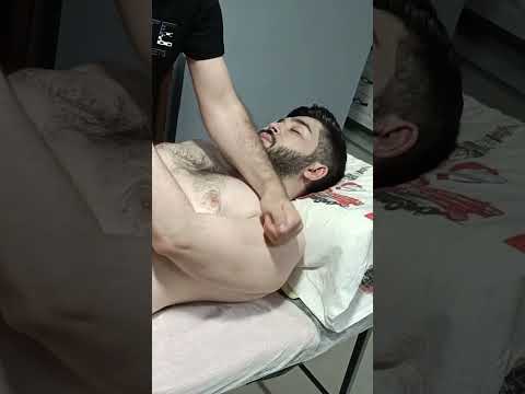 Relaxing massage for chest, arms and abdomen #satisfying #relaxing #asmr #shorts #massage