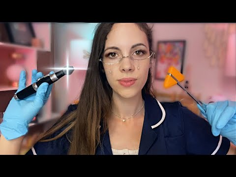 ASMR FASTEST Cranial Nerve Exam Medical ✨ Eye Test, Ear, Dr [Fast & Aggressive]