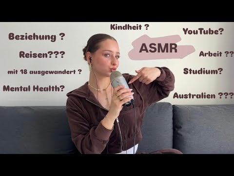 ASMR | Ear to Ear Whispering you the Story of my Life until You fall Asleep (German)