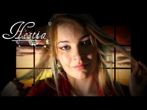 Relaxing by the Fire with Hestia | Fire crackling, Glass tapping, Soft spoken [Goddess Series]