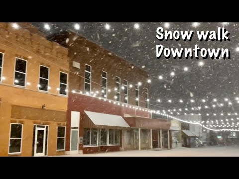 ASMR Snow Walk in Snow White (Soft Spoken) Walking downtown in the snow! No-talking version tomorrow